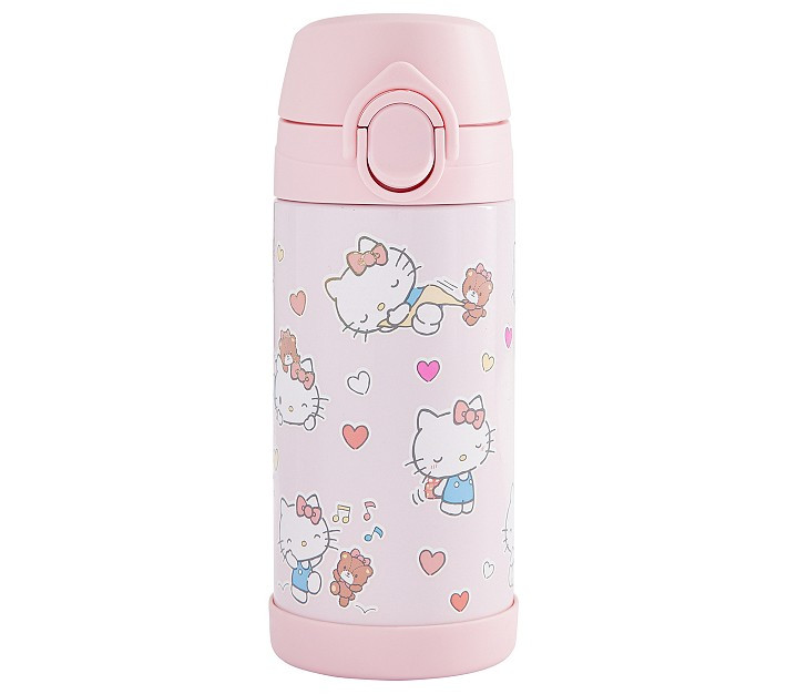 Mackenzie Hello Kitty® Hearts Glow-in-the-Dark Water Bottles | Pottery Barn Kids