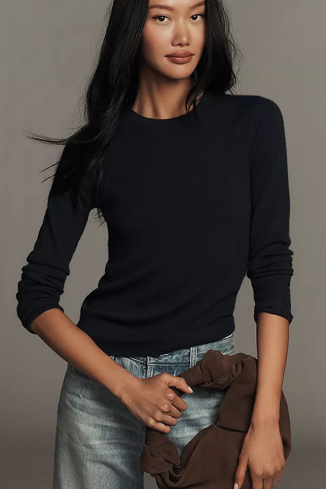 Markie Lightweight 100% Cashmere Long-Sleeve Sweater | Anthropologie (US)