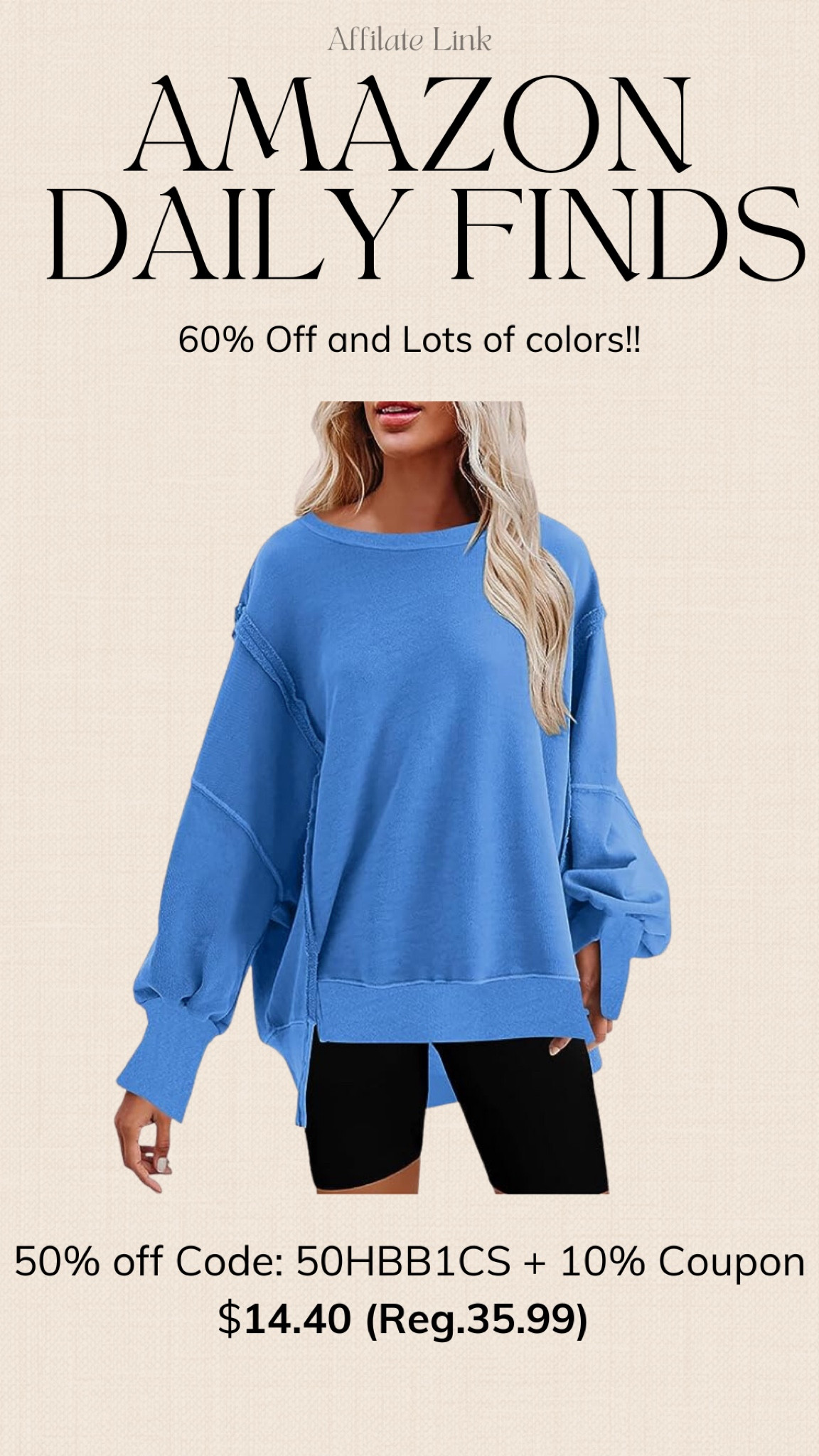 Such a cute sweatshirt!! Gives free people vibes! 

#LTKunder50 #LTKmidsize