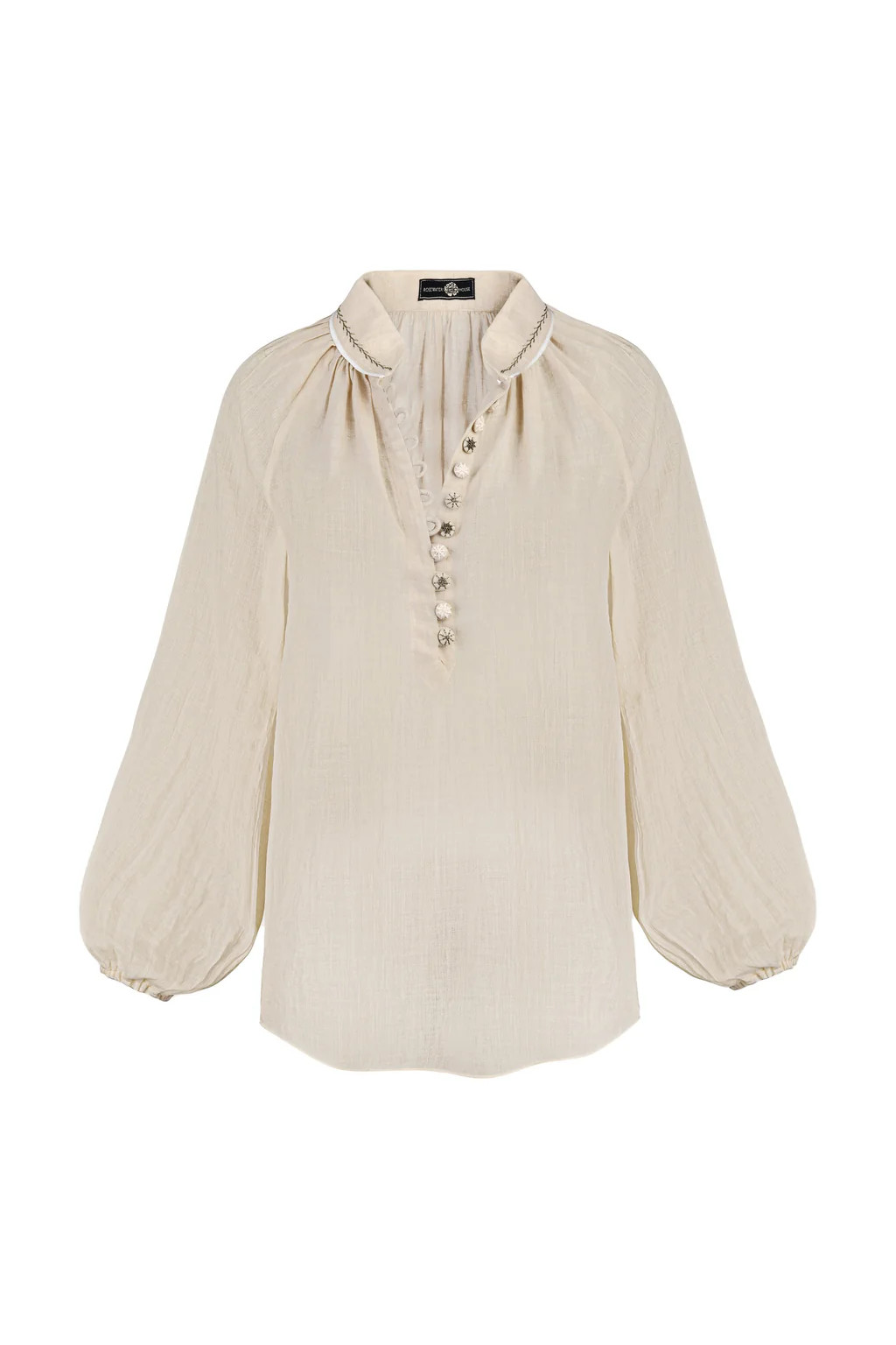 Golab Blouse - Sand & Ivory | Rosewater Collective