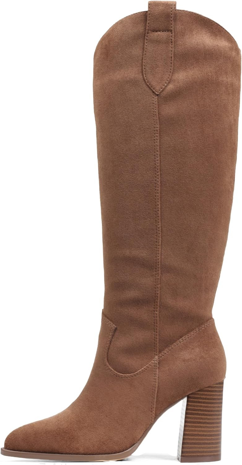 Suede Knee High Boots Women 2026 Fall Tall Boots | Amazon (US)