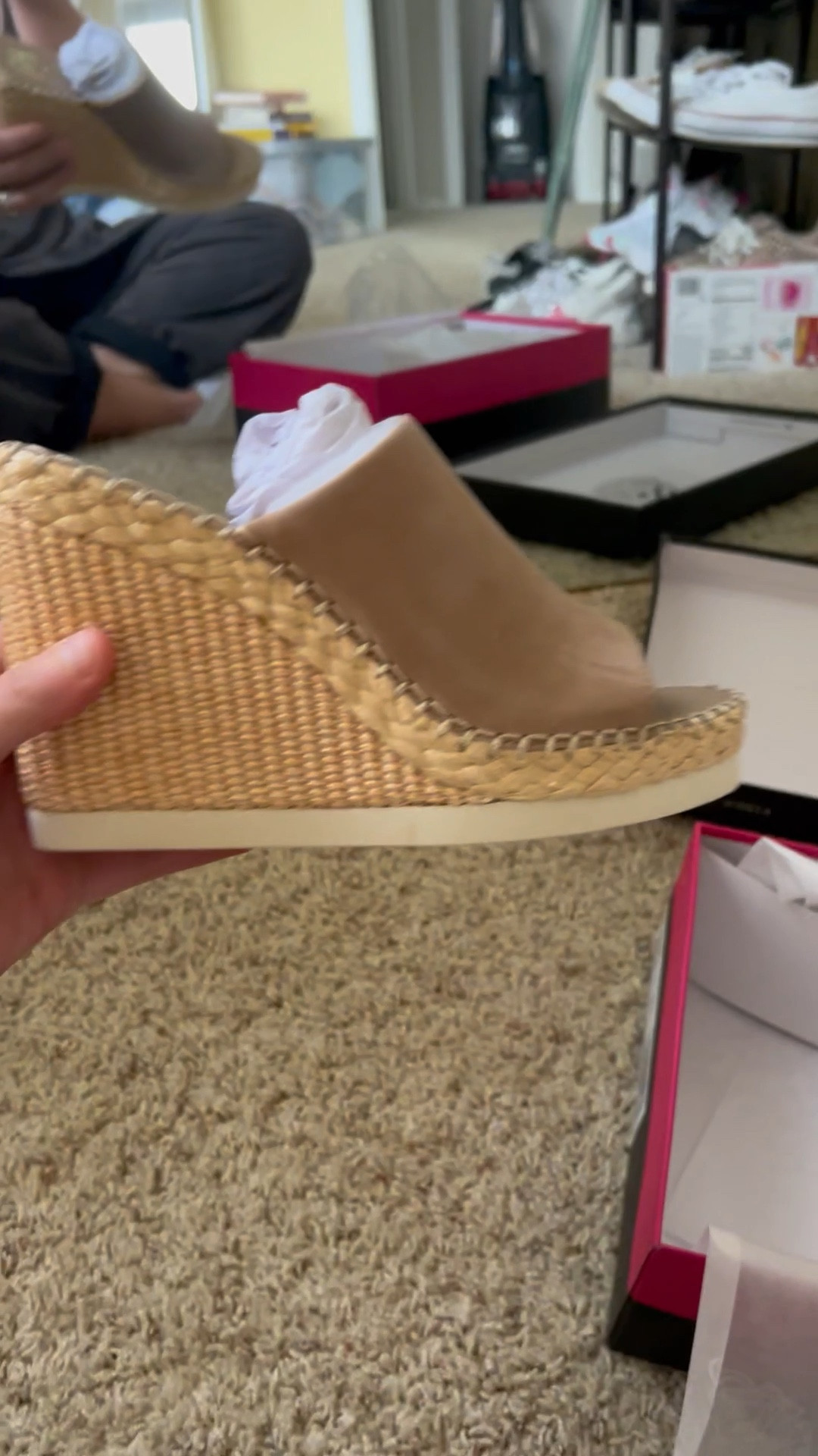 The cutest tan wedges! I was shocked how comfortable they are. I love the mixed materials and how neutral they are. 

#LTKFind #LTKshoecrush #LTKSeasonal