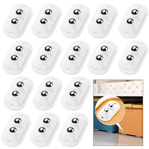 Self Adhesive Caster Wheels,Trash Can Mini Swivel Wheels,Storage Box Stainless Steel Paste Univer... | Amazon (US)