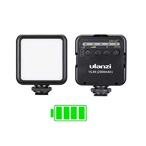 Ulanzi VL49 LED Video Light, 2000mAh Rechargeable,5500K, On-Camera Fill | Amazon (US)