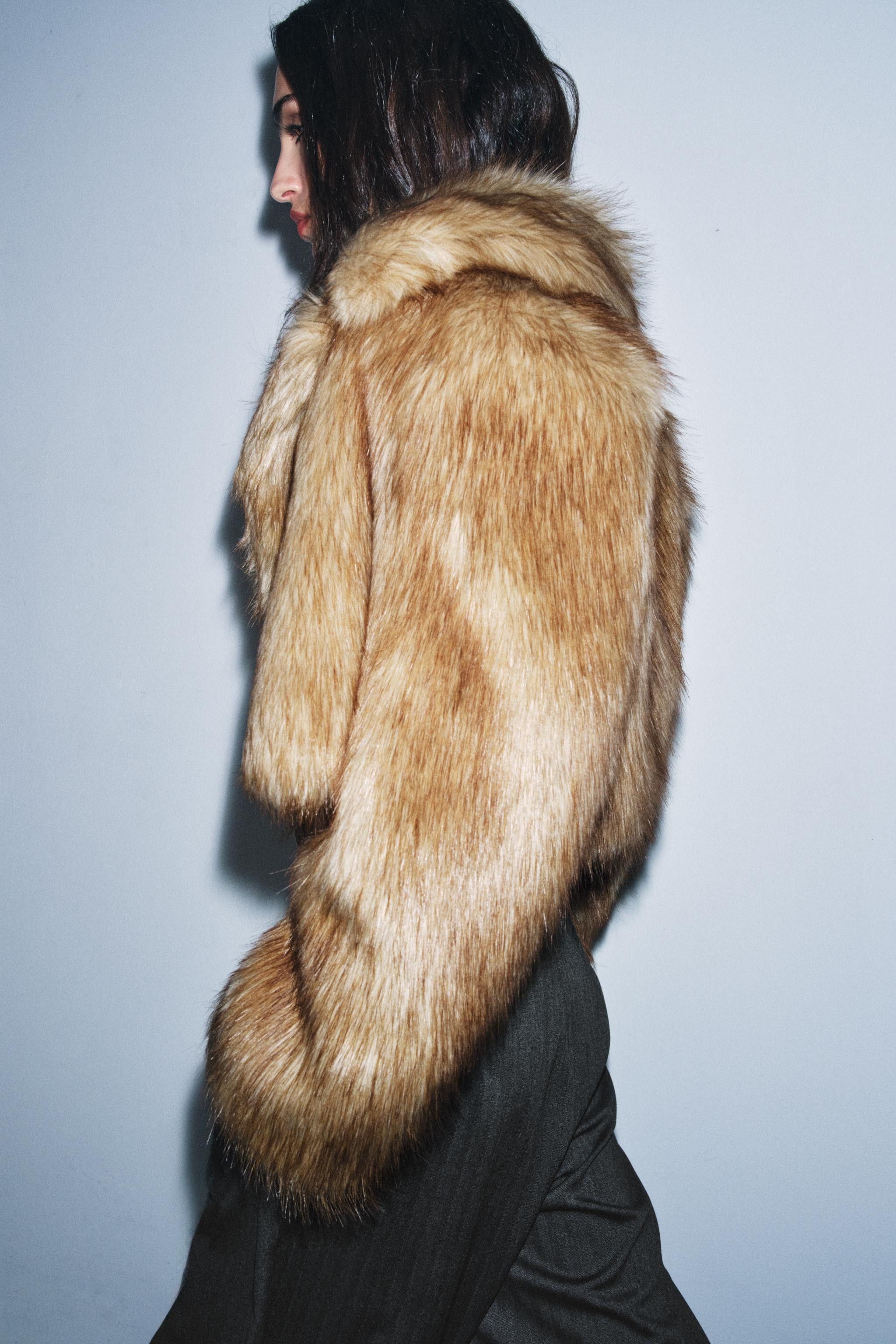 SHORT FAUX FUR JACKET ZW COLLECTION | Zara UK