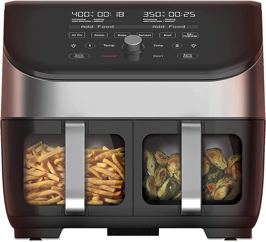 Instant Vortex Plus XL 8QT ClearCook Air Fryer, Clear Windows & Custom Program Options, 8-in-1 Fu... | Amazon (US)
