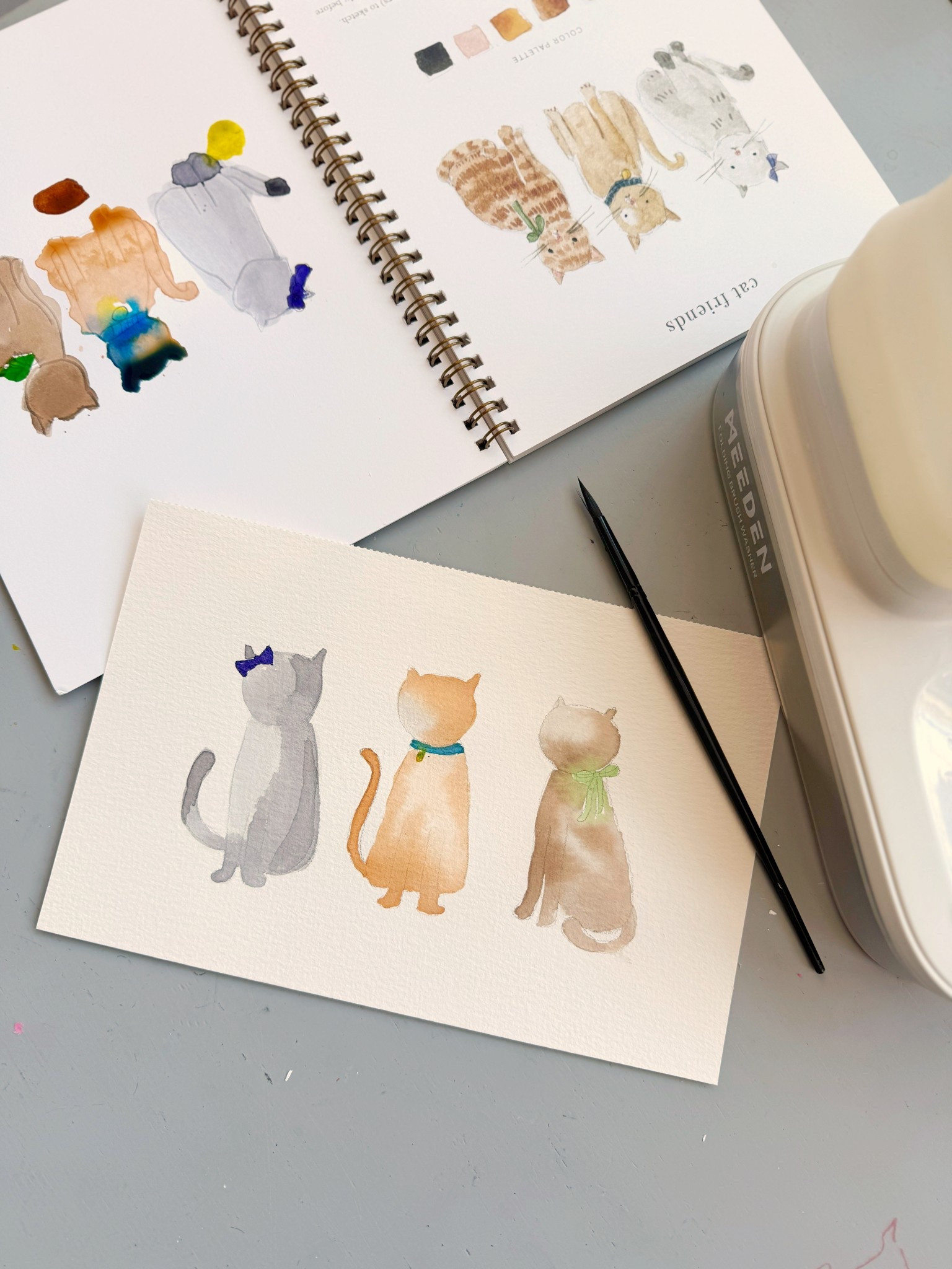 Watercolor afternoon fun with Emily Lex Studio book and our Meeden paint brush cleaner  

#LTKKids #LTKFamily #LTKGiftGuide