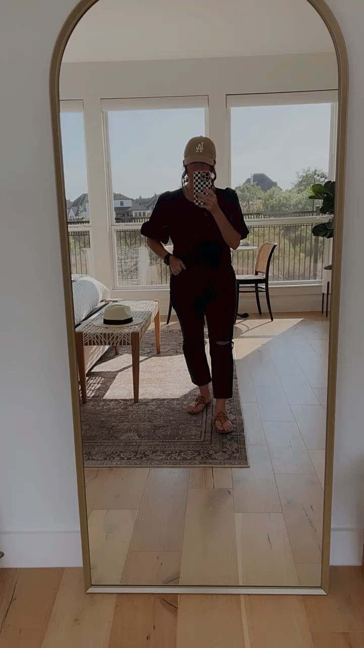 My jeans are sold out but I linked similar ones. This puff sleeve top is one of my favorites. Monochromatic outfit, sandal staple, baseball cap, Panama hat, target fashion, Abercrombie fashion, jean sale



#LTKstyletip #LTKsalealert #LTKFind