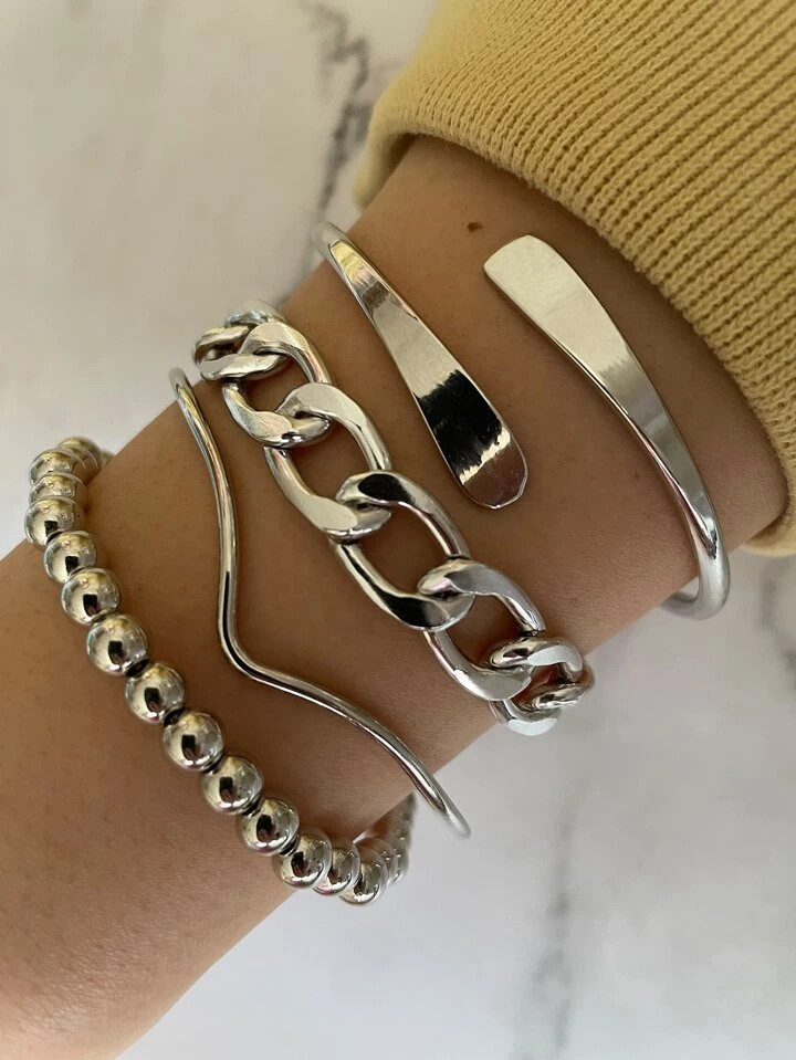 4pcs Simple Bracelet | SHEIN
