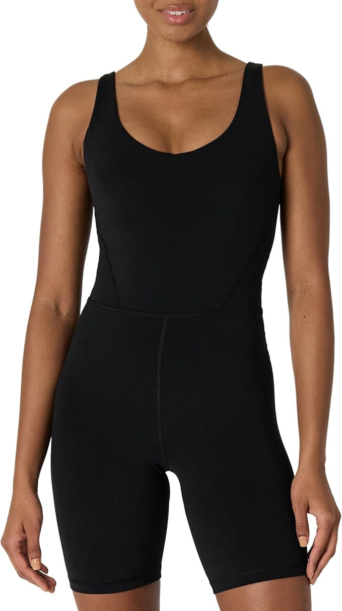 Amazon Essentials Women's Active Formflex Buttery Soft One Piece Shorts Romper Jumpsuit with Buil... | Amazon (US)