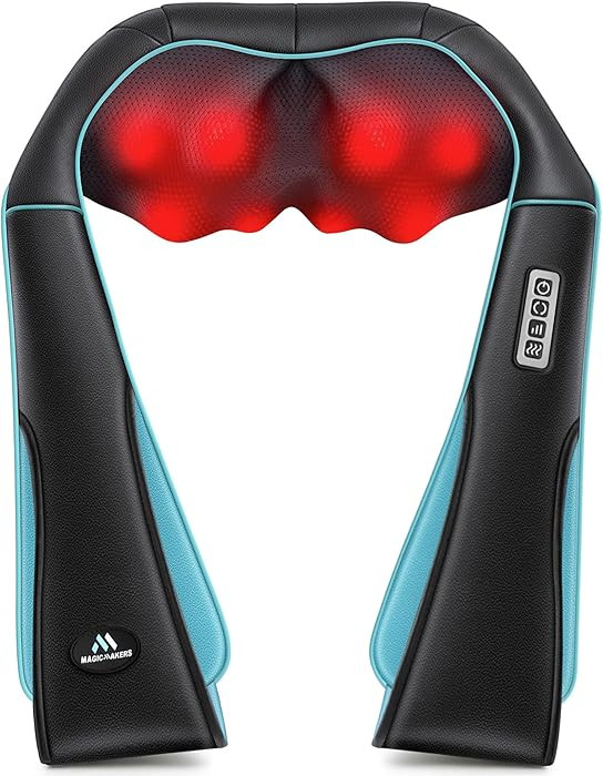 MagicMakers Fathers Day Dad Gifts, Shiatsu Neck Massager with Heat for Pain Relief Deep Tissue \u... | Amazon (US)