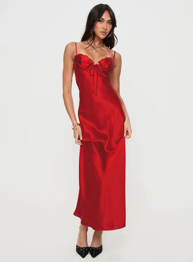 Monument Maxi Dress Red | Princess Polly US