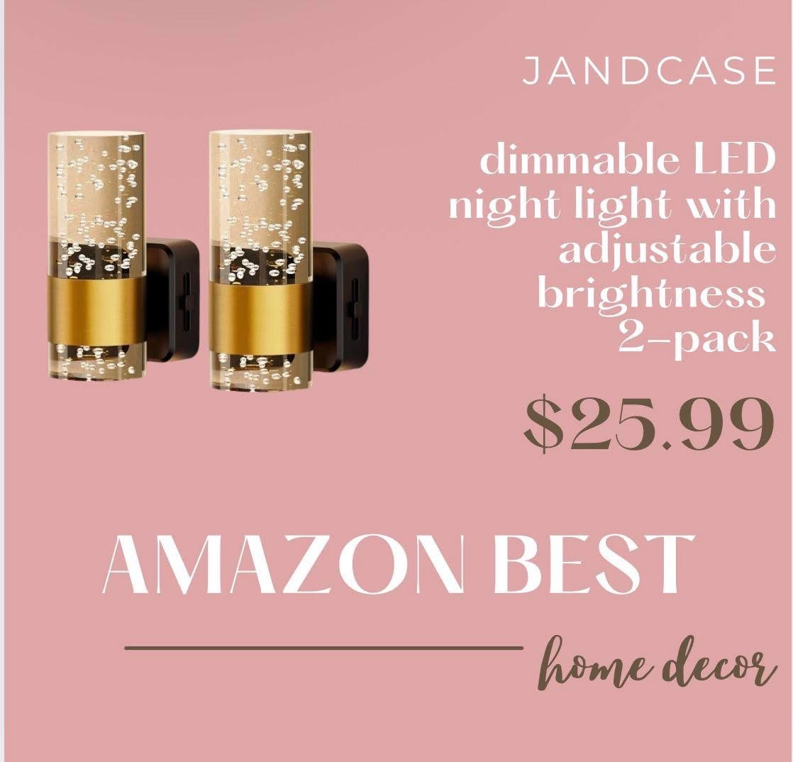 The JandCase Dimmable Night Light is perfect for creating that soft nighttime ambiance. Currently on sale!

#nightlight #amazonfinds #homedecor 

 

#LTKHome #LTKSaleAlert #LTKFindsUnder50