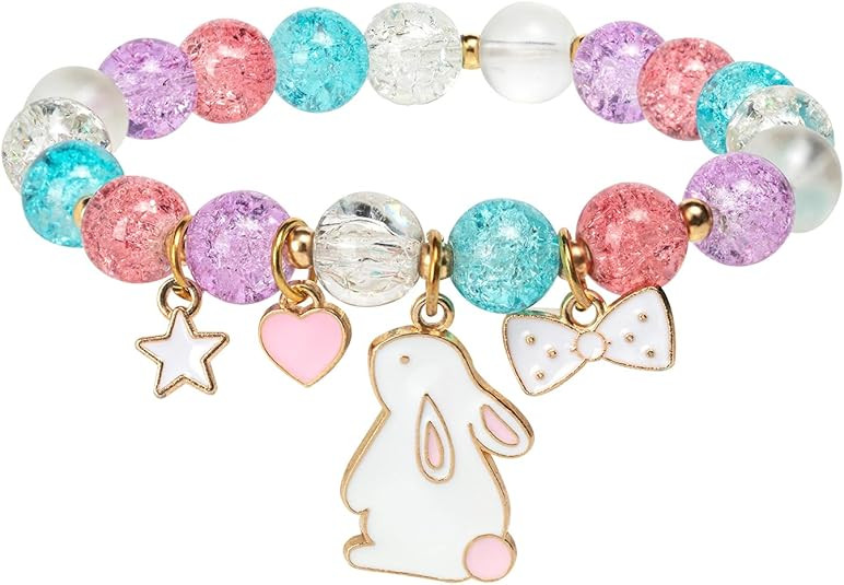 Easter Bracelets Basket Stuffers Essentials Egg Fillers Filled For Women 2026 Teens Cute Bunny Ch... | Amazon (US)