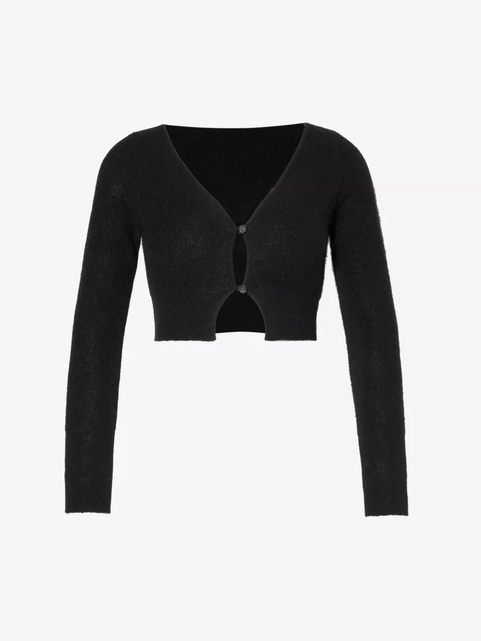 Le Cardigan Alzou cropped mohair wool-blend knitted cardigan | Selfridges