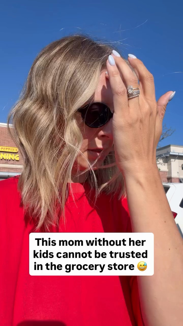 This mom without her kids cannot be trusted in the grocery store 😅