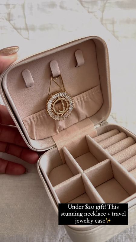 Jewelry case + stunning thoughtful initial pendant (lasts forever!!!) under $20! #LTKgiftguide #LTKholiday 

#LTKparties #LTKsalealert #LTKGiftGuide #LTKfindsunder50 #LTKsalealert