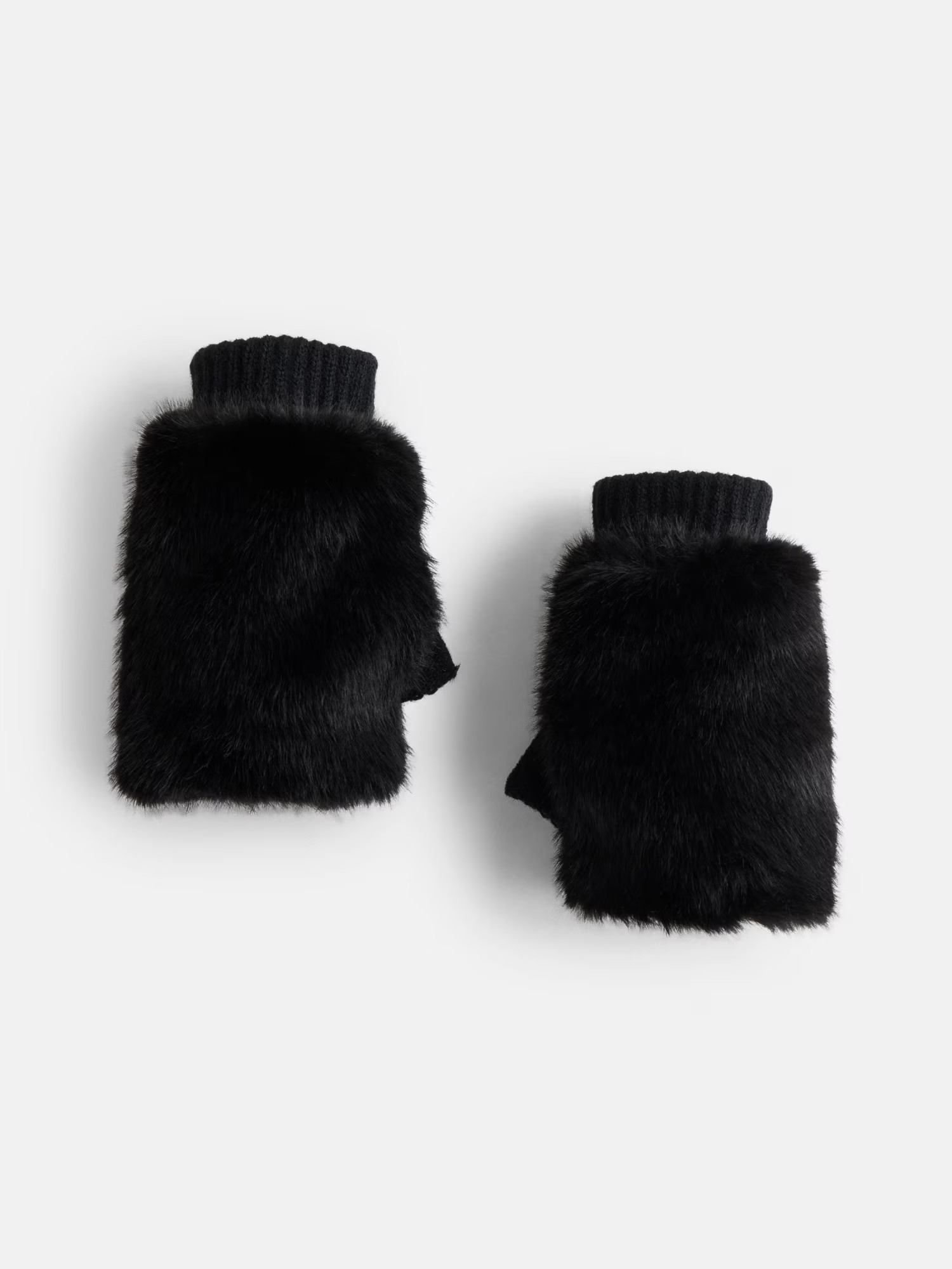 MNYC Women's Faux Fur Gloves, Black | Walmart (US)