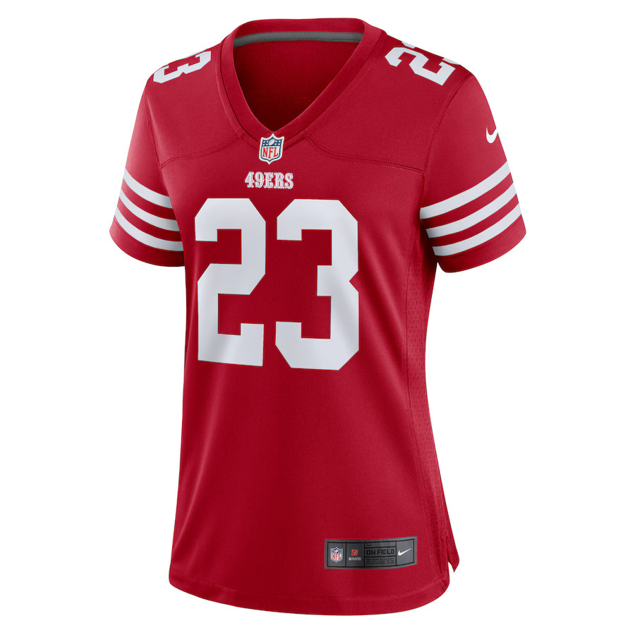 Women's San Francisco 49ers Christian McCaffrey Nike Scarlet Player Jersey | NFL Shop