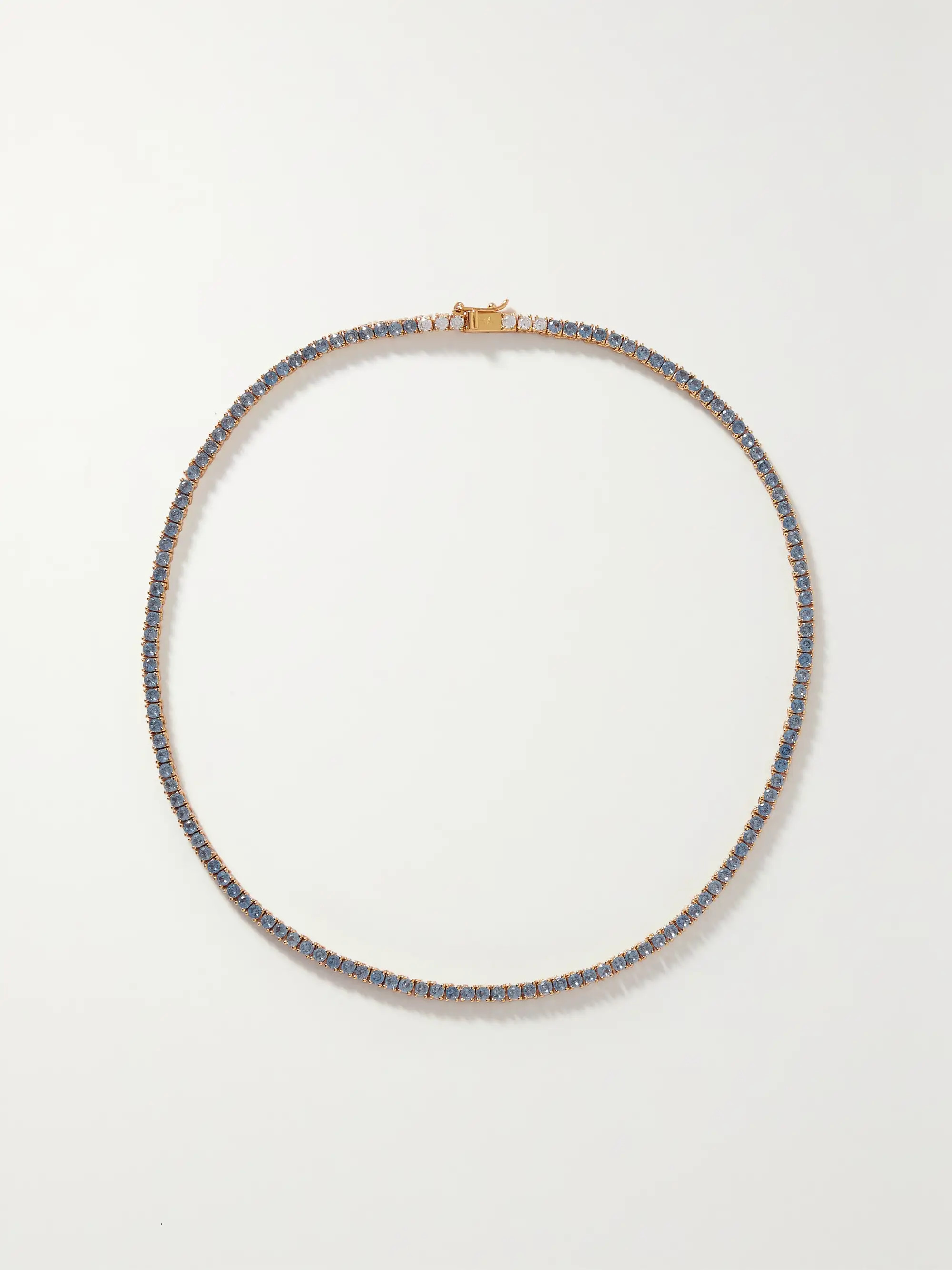 Gold-tone cubic zirconia necklace | NET-A-PORTER (US)