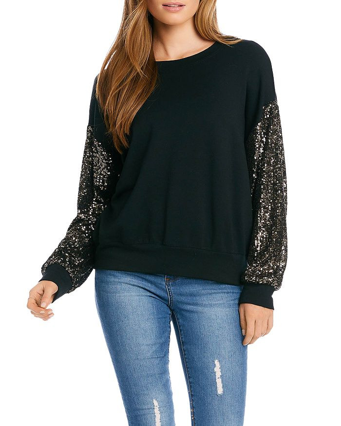 Sequin Sleeve Top | Bloomingdale's (US)