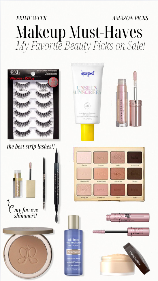 AMAZON PRIME WEEK: Skincare and makeup essentials! Rounding up a few of my essentials, totally worth grabbing while on sale! 

eyeshadow palette, eye makeup remover, strip lashes, mascara, bronzer, anastasia beverly hills, supergoop, spf, eye shimmer, eye makeup, skincare  

 #LTKgrwm #LTKSaleAlert #LTKBeauty