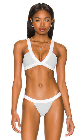 Shore Top in Baby Blue & White | Revolve Clothing (Global)