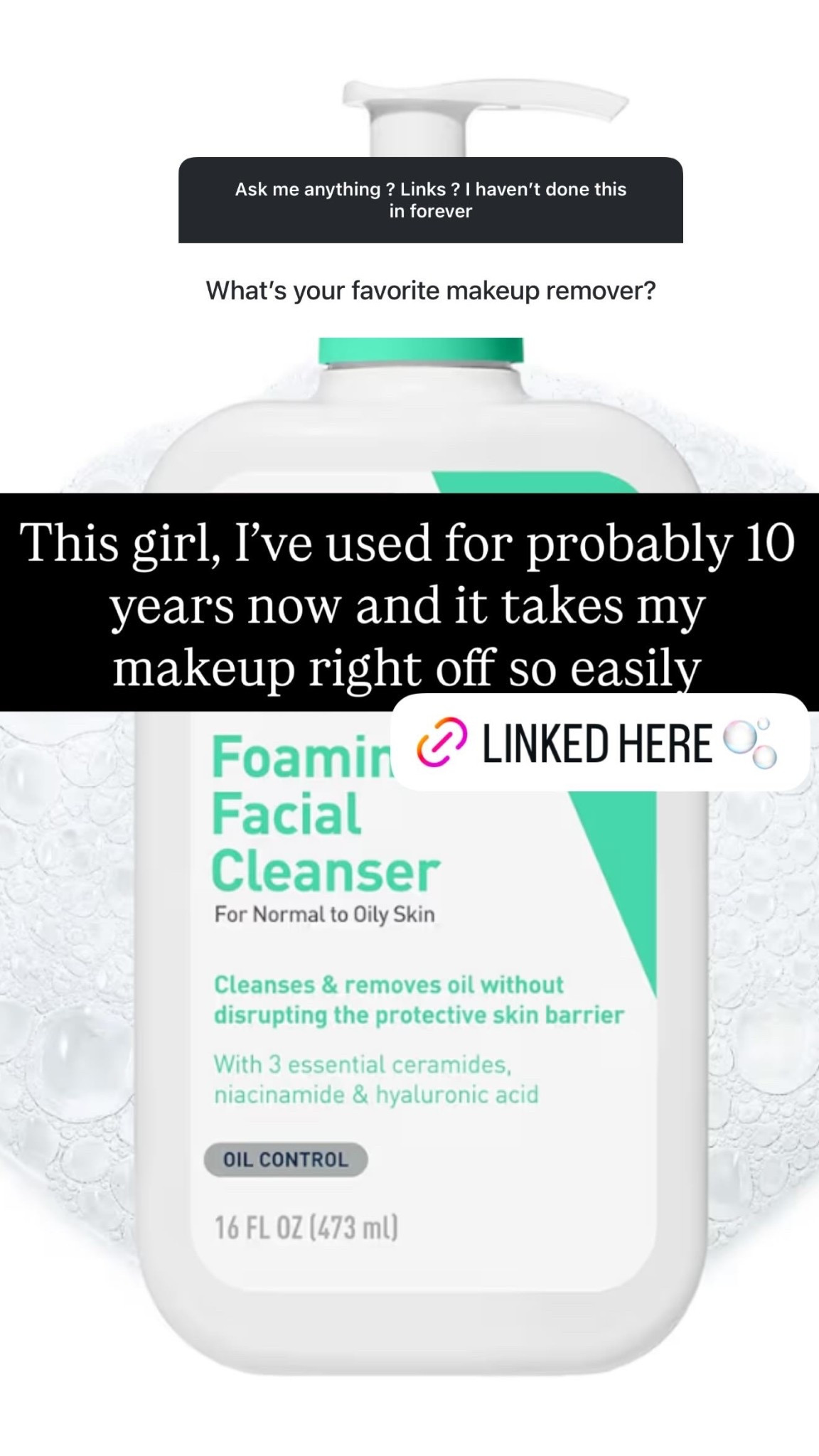 This girl, I’ve used for probably 10 years now and it takes my makeup right off so easily