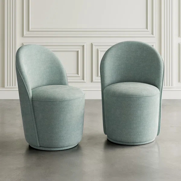 Bronaich Upholstered Swivel Dining Chair | Wayfair North America