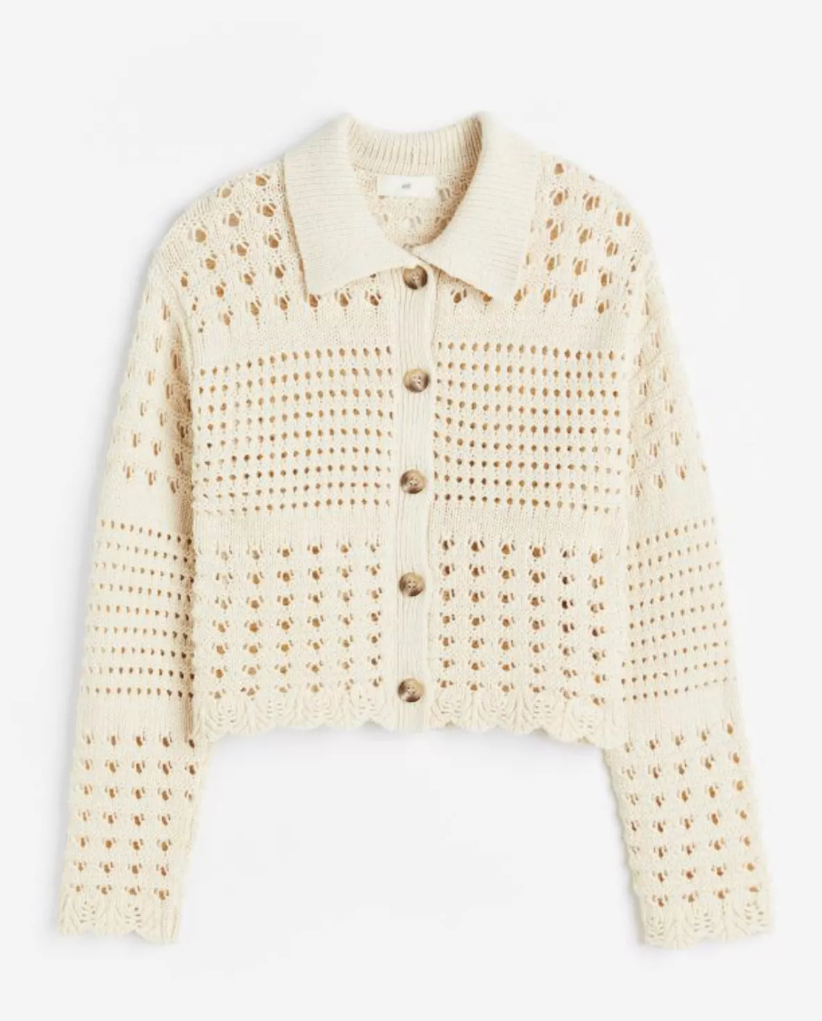 Hole-knit Sweater with Collar curated on LTK