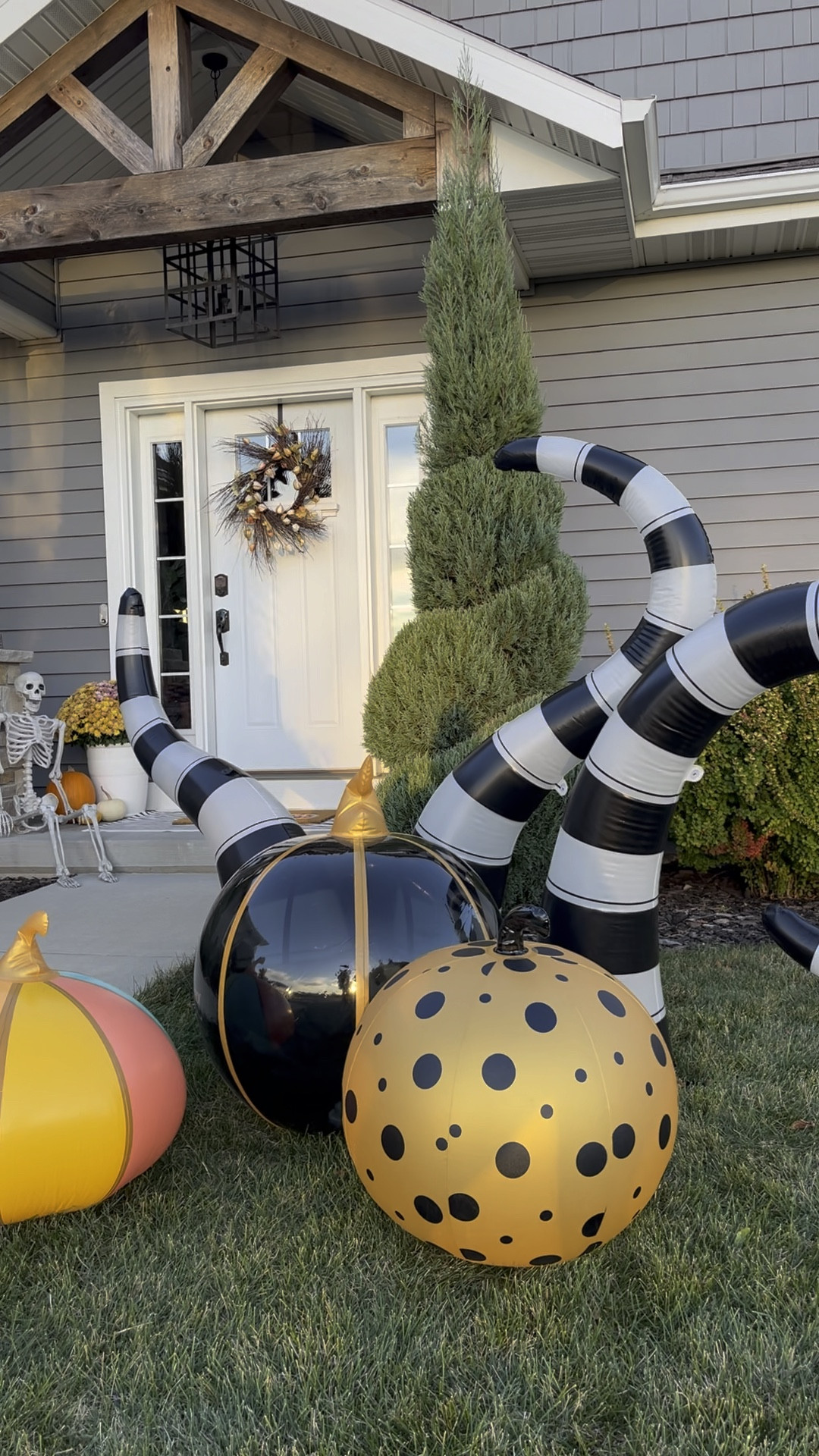 Have you ever seen outdoor inflatables that don’t need constant power?! These adorable Halloween decorations are made out of the same material as pool floats! I just think they are incredibly clever and cool. The LED lights make them even more special at night. The kids are obsessed as much as I am! 🎃





Halloween Decor, Outdoor Halloween, FATBOY, front porch

#LTKHalloween #LTKHome #LTKSeasonal