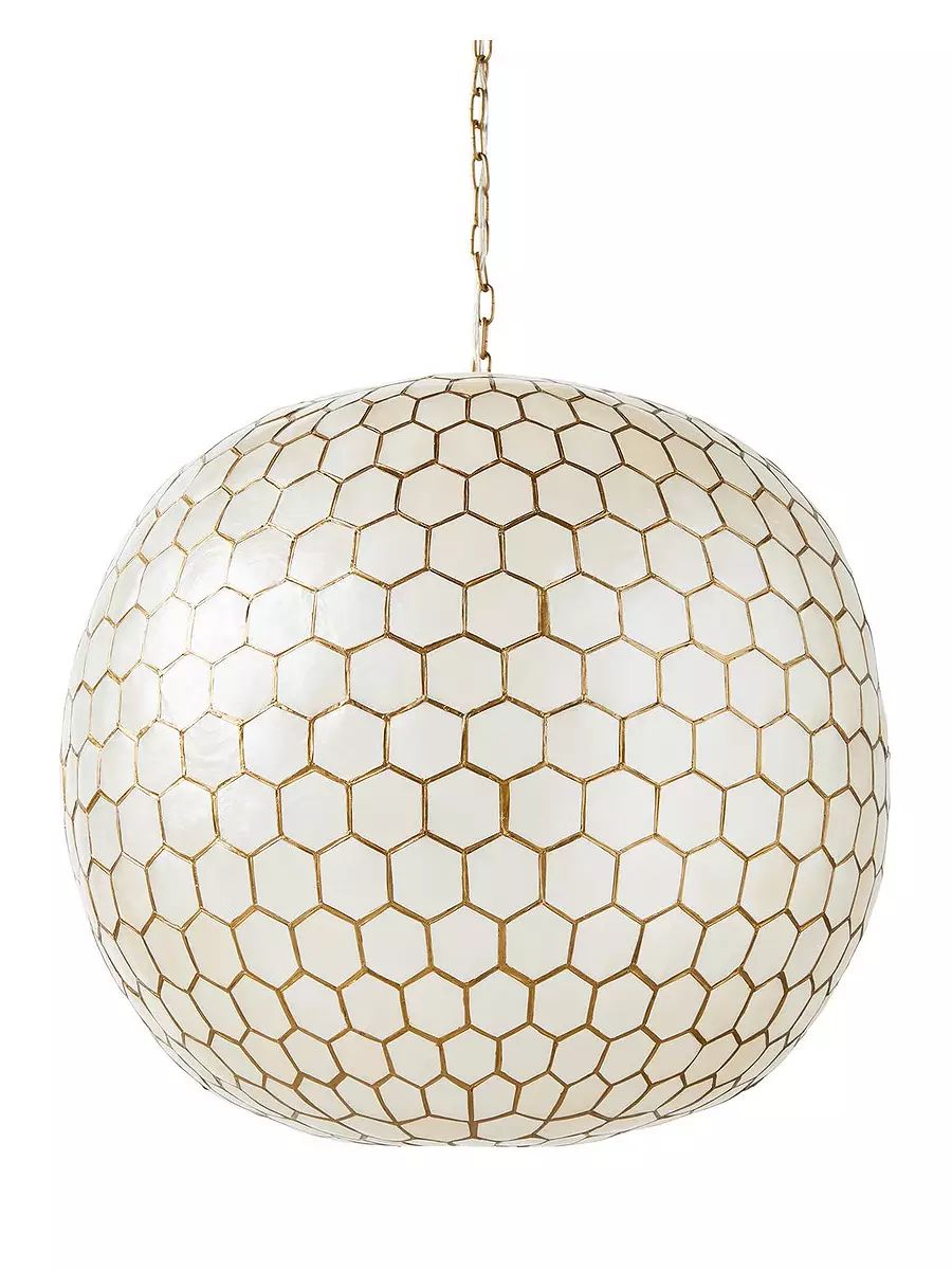 Capiz Honeycomb Pendant | Serena and Lily