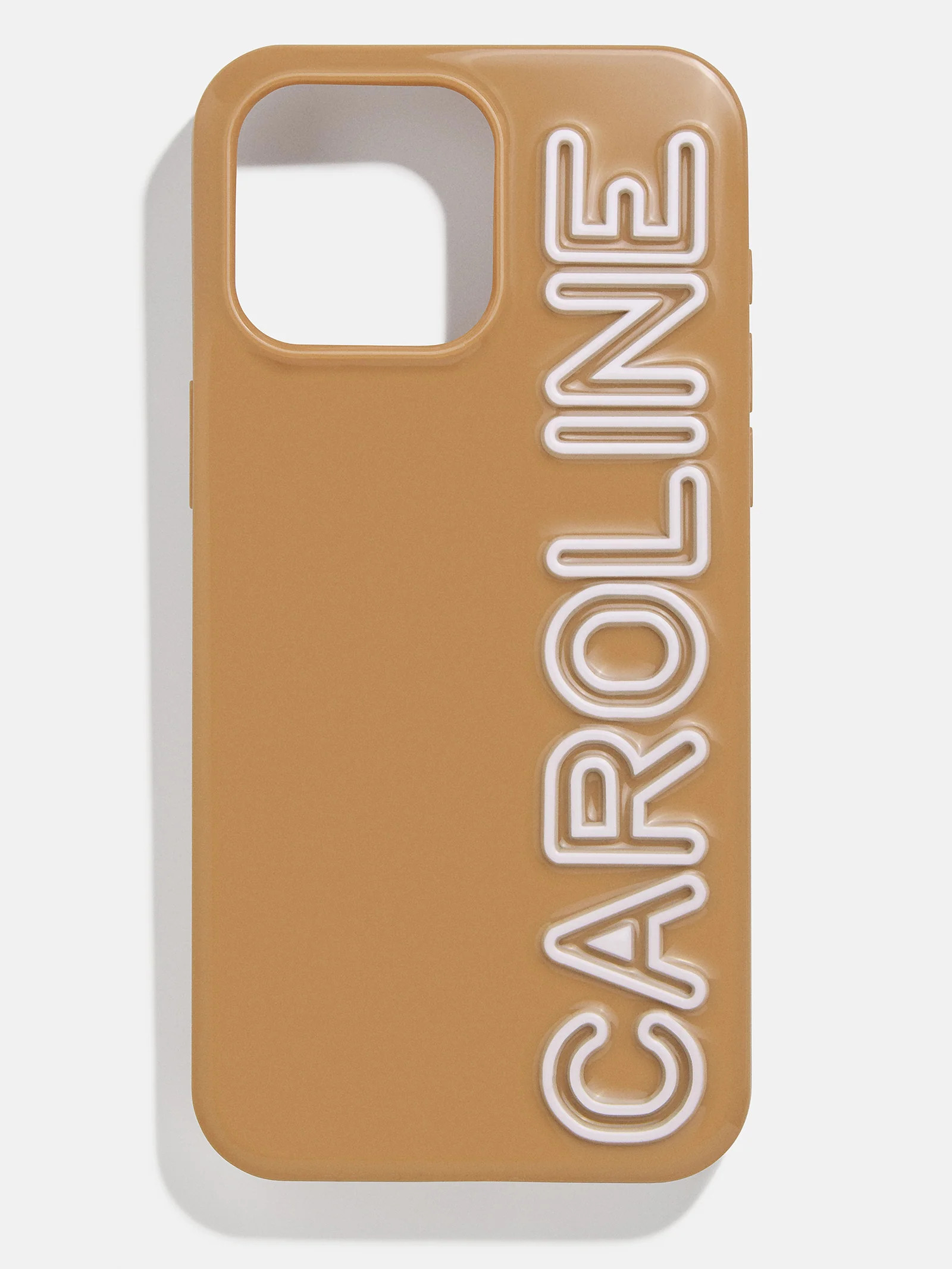 Fine Line Custom Phone Case - Brown/White | BaubleBar (US)
