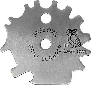 Sage Owl BBQ Grill Scraper Tool - Gadgets for Women - Dishwasher Safe Bristle Free BBQ Grill Brus... | Amazon (US)