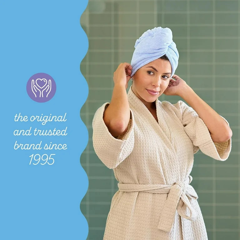 Turbie Twist Microfiber Hair Towel Wrap - 1 Pack - For Women, Men & Kids - Travel & Bathroom Esse... | Walmart (US)