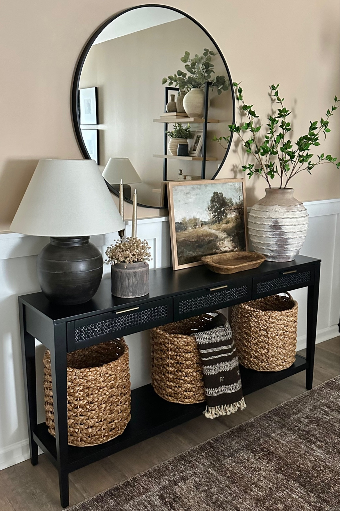 Loloi Rug Sale. Amazon Prime Deal. Follow @farmtotablecreations on Instagram for more inspiration. Loloi Rug. Amber Interiors. Billie Tobacco Rust. Console Table. Console Table Decor. Entryway Decor. Entryway  #LTKxPrimeDay

#LTKunder50 #LTKhome