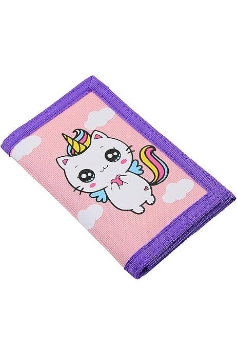 Trifold Canvas Outdoor Wallet for Kids, Cartoon Sport Wallets with Zippered Pocket, Christmas Gifts  | Amazon (US)