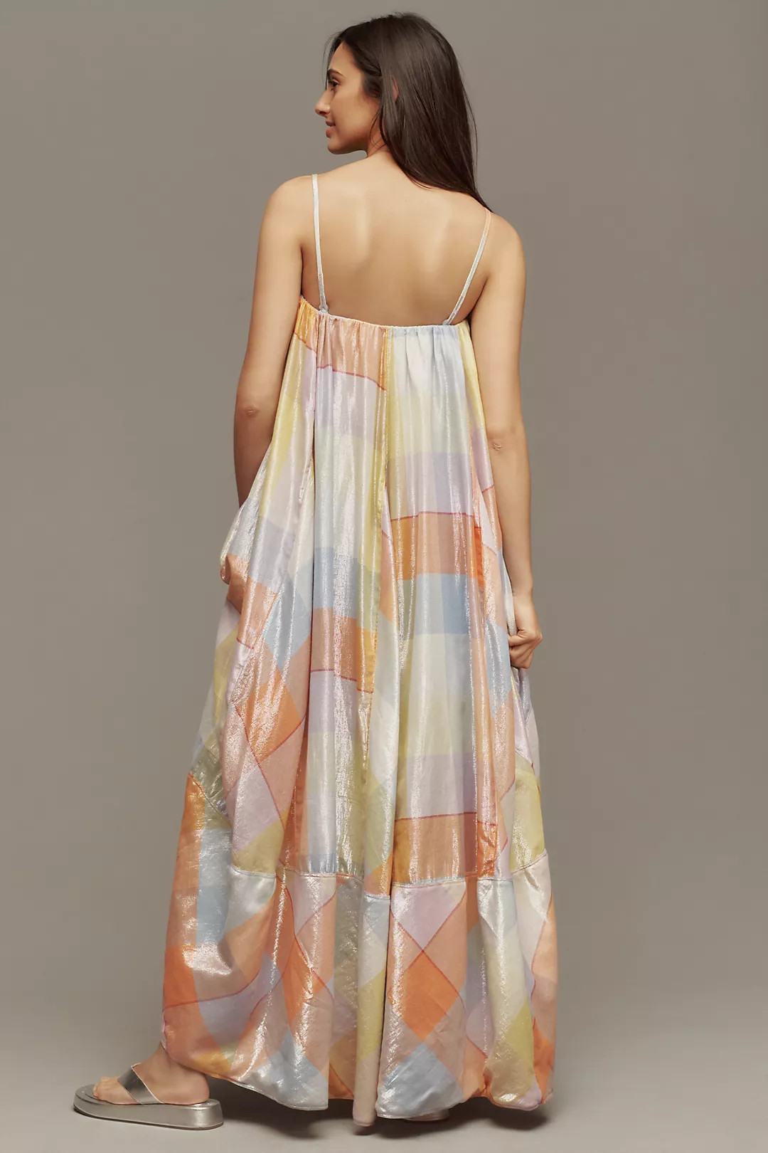 Pilcro Sleeveless Plaid Tent Maxi Dress | Anthropologie (US)