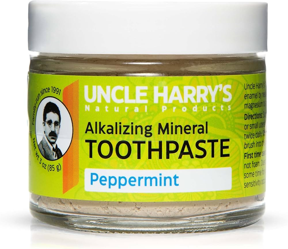 Uncle Harry's Peppermint Remineralizing Toothpaste | Natural Whitening Toothpaste Freshens Breath... | Amazon (US)