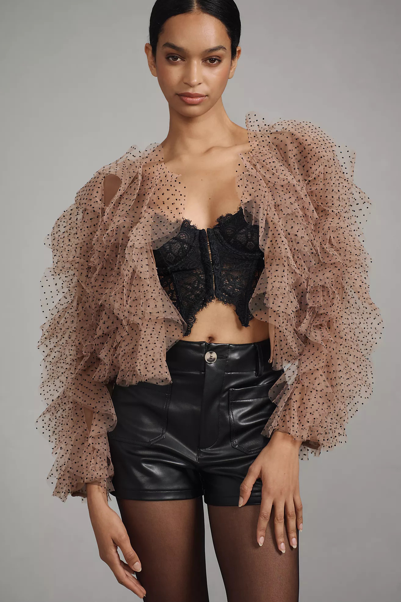 DOLAN Tulle Cropped Jacket | Anthropologie (US)