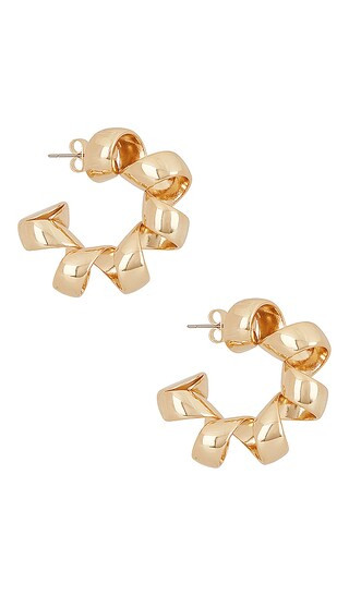 Twisted Hoops in Gold | Revolve Clothing (Global)