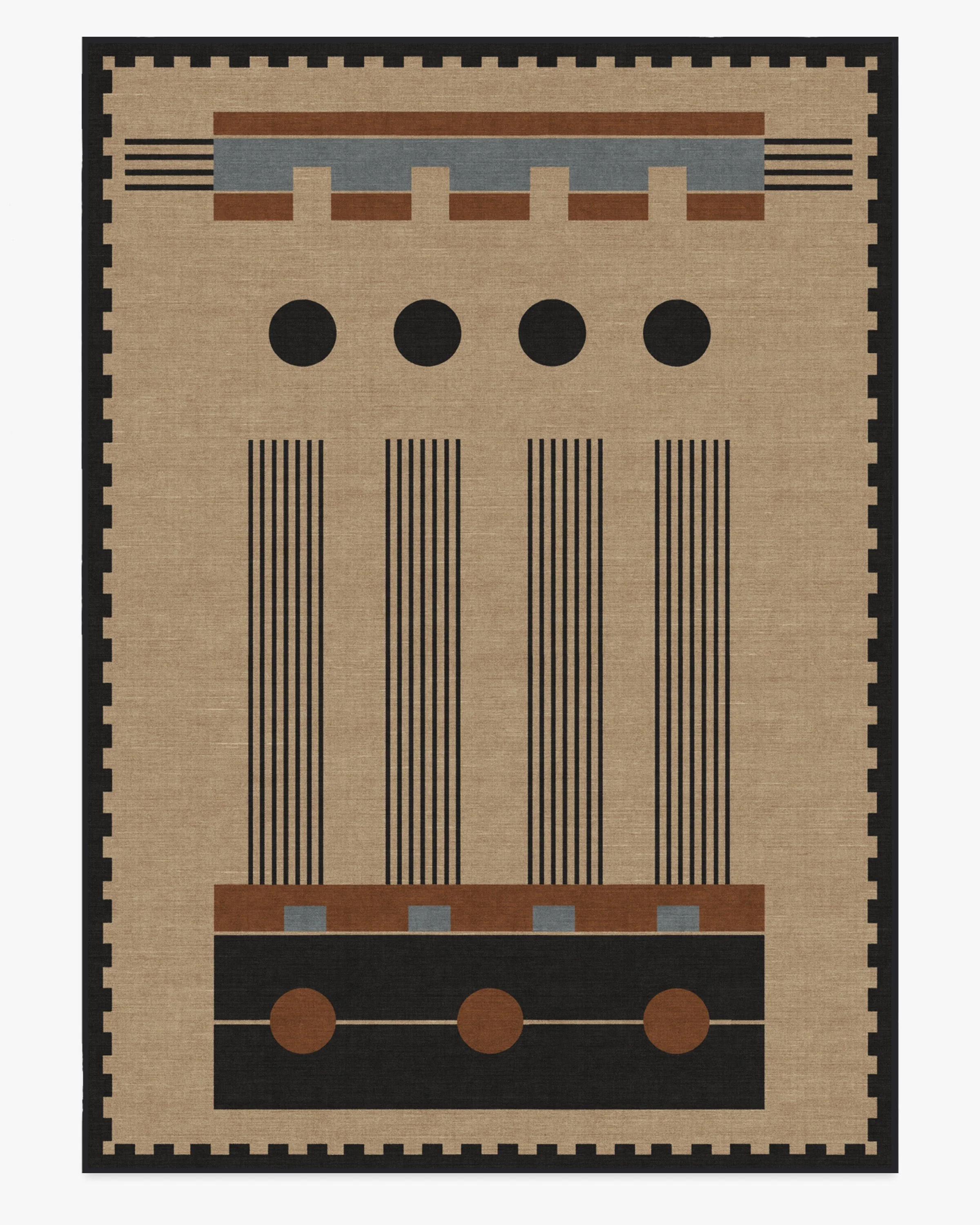 Architectural Digest Kasi Black & Tan Tufted Rug | Ruggable