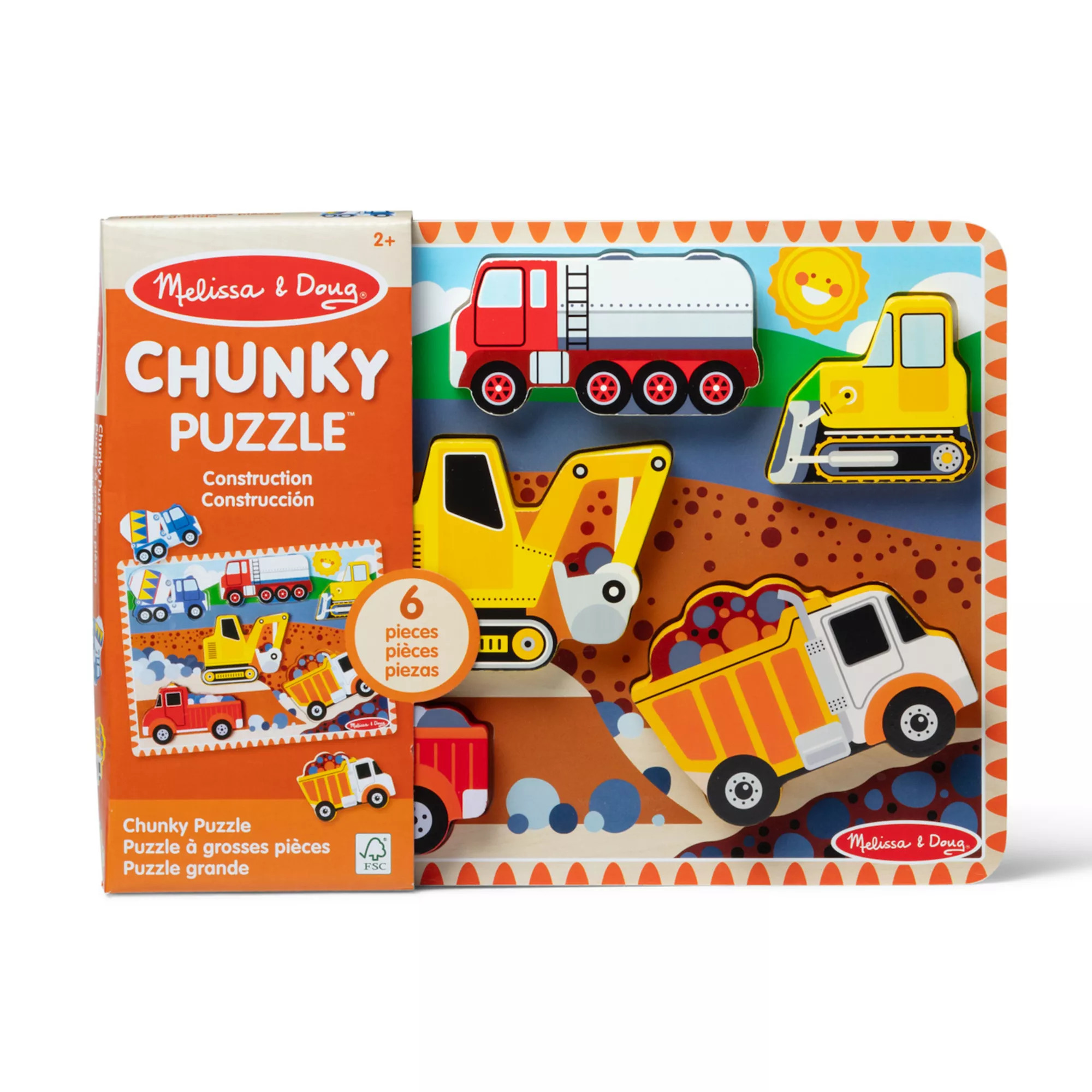 Melissa & Doug Construction Chunky Puzzle | Kohl's