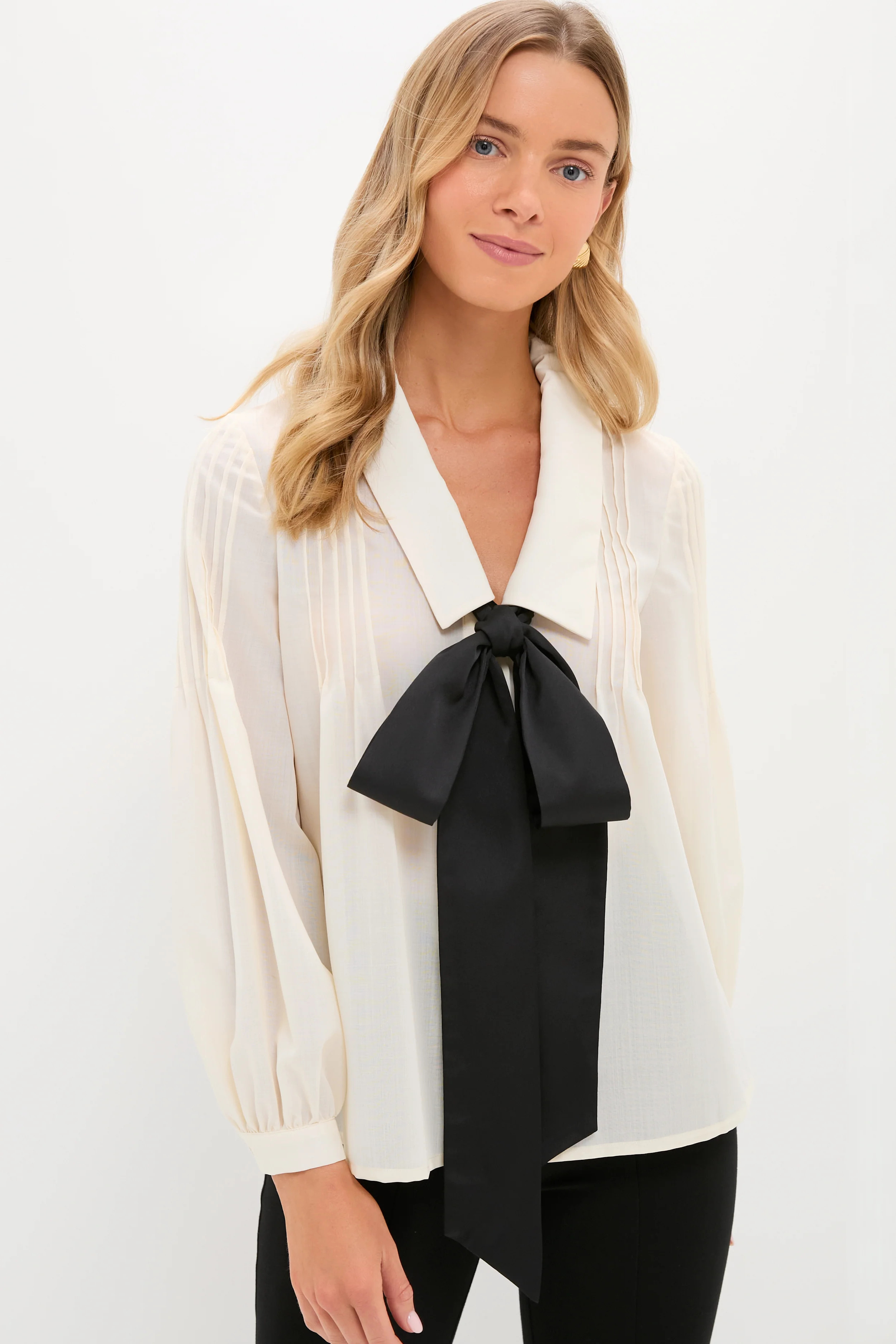Sheer Bow Bessie Blouse | Tuckernuck (US)