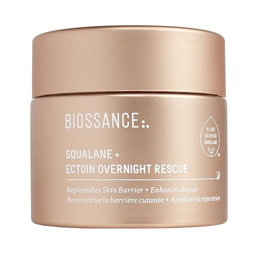 BIOSSANCE Squalane + Ectoin Overnight Rescue, hydrating, Firming and Smoothing Skin Care Treatmen... | Amazon (US)