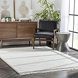 Well Woven Marina Firth 7'10" x 9'10" Ivory Shag Lattice Trellis Area Rug | Amazon (US)