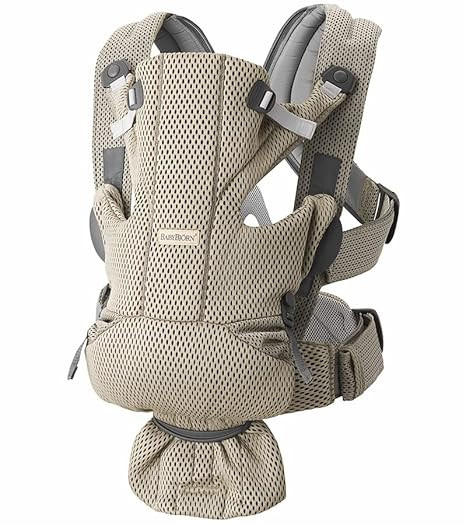 BabyBjörn Baby Carrier Free, 3D Mesh, Beige Gray (Gray Beige) | Amazon (US)