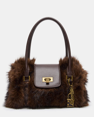 Steve Madden Women's Mavi Bag - Chocolate - Faux Fur | Steve Madden (US)