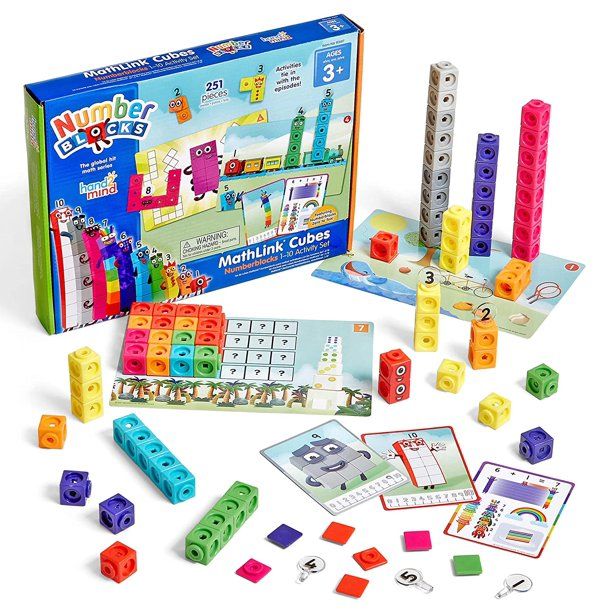 Fun Learning Math Kit Activity Homeschool Supplies Number Blocks Math Cubes Number Block Toys and... | Walmart (US)