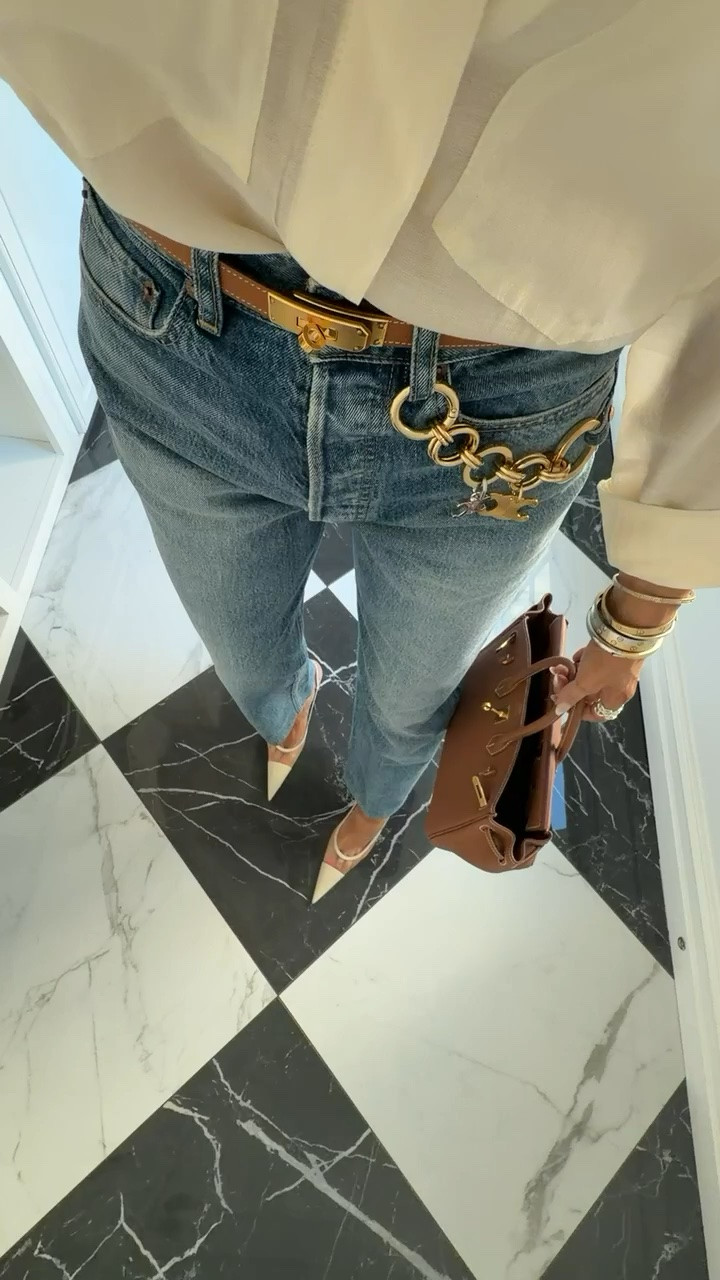 Wearing a small in the top and 25 in Celine jeans!

H&M fashion, H&M finds, Celine, Fall outfits women, Business casual workwear, Mixed metal jewelry, Gemme Beauty, Emily Gemma

#LTKgrwm #LTKSeasonal #LTKootd